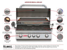 Load image into Gallery viewer, Bull ODK Prefabricated BBQ Outdoor Kitchen - Bull Angus Solid Gres With SIde Burner 243cm x 79cm
