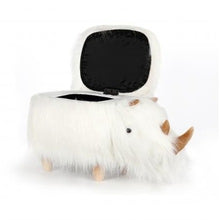Load image into Gallery viewer, The White Rhino Animal Ottoman Footstool with Storage
