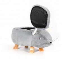 Load image into Gallery viewer, The Mouse Animal Ottoman Footstool with Storage
