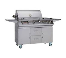 Load image into Gallery viewer, EX DISPLAY BULL 7 Burner natural Gas BBQ With Double Side Burner Cart and Rotisserie with FREE Cover

