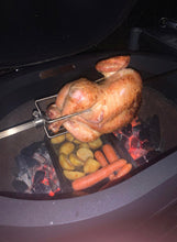 Load image into Gallery viewer, Spit on Fire rotisserie kit for the Primo Oval ceramic Junior 200
