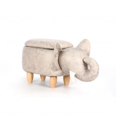 The Elephant Animal Ottoman Footstool with Storage