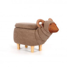 Load image into Gallery viewer, The Goat Animal Ottoman Footstool with Storage
