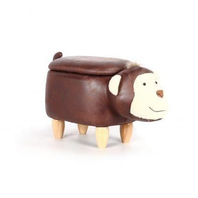 Monkey Animal Ottoman Footstool with Storage