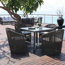 Load image into Gallery viewer, Skyline Design Mailo Four Seat Square metal Garden Dining Set 
