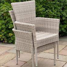 Load image into Gallery viewer, Miami Rattan Tea for Two Round Bistro Garden Dining Set
