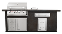 Load image into Gallery viewer, Bull ODK Prefabricated BBQ Outdoor Kitchen - Bull Angus With Drawer storage Solid Gres 243cm x 79cm
