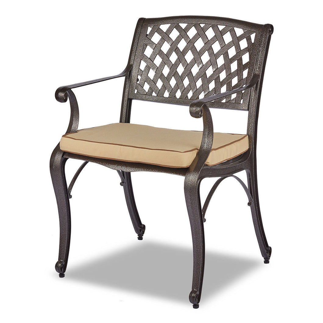Rathwood Cast Aluminium Dining Chair Brown Bronze