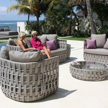 Load image into Gallery viewer, Skyline Design Strips Lounging Rattan Garden Armchair
