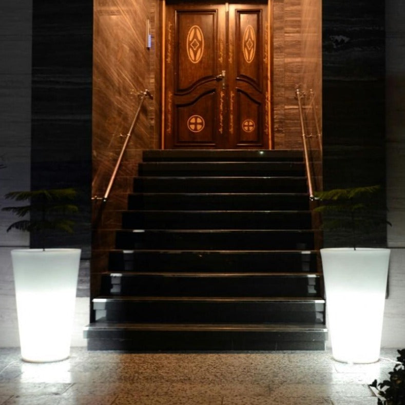 Outdoor LED Light up Tower Garden Planters